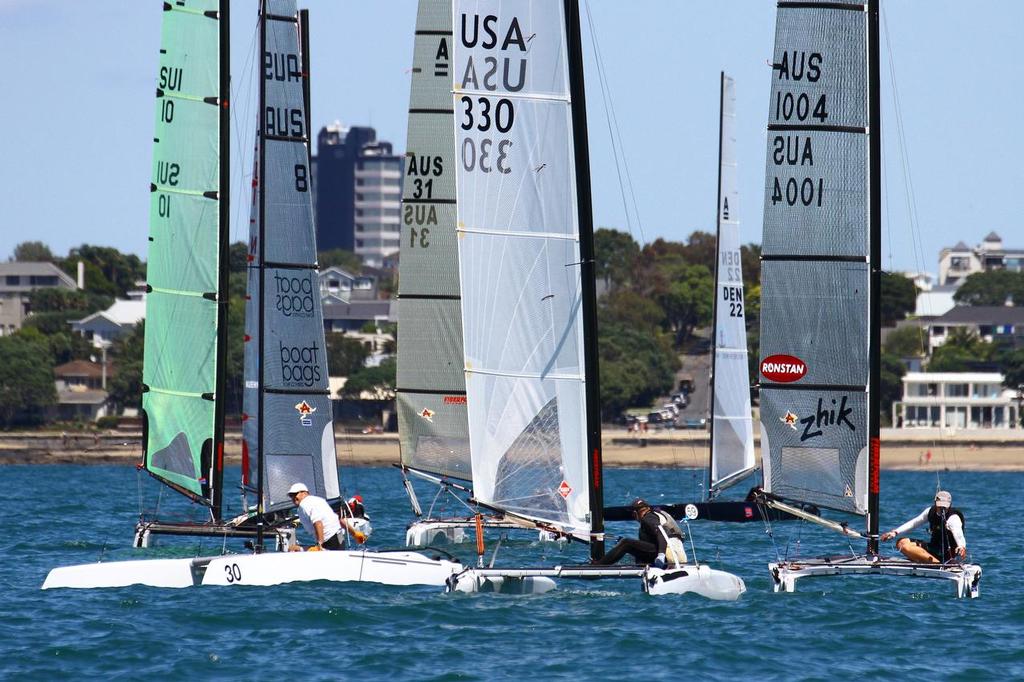 Int. A-Class Catamaran World Championship, Day 5, Takapuna NZ © Richard Gladwell www.photosport.co.nz